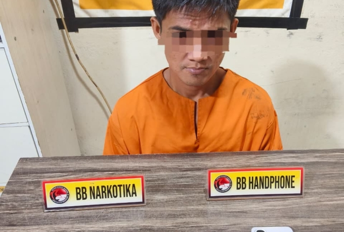 Polres Inhil Ungkap Kasus Narkotika, Seorang Pengedar Shabu Diamankan di Enok