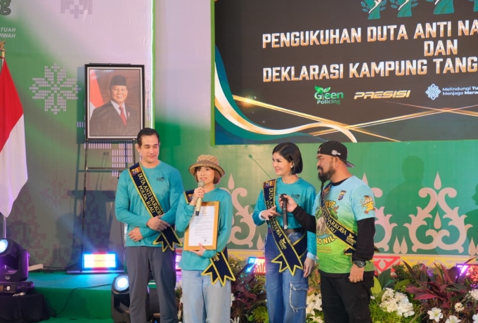 Polda Riau Kukuhkan 23 Duta Anti Narkoba, Kapolda: Panipahan Jadi 'Wake-Up Call' Bersama