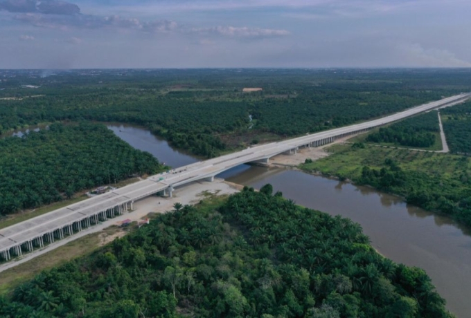 Progres Tol Rengat-Pekanbaru Capai 76 Persen, Rekayasa Lalu Lintas di Rimbo Panjang Mulai Diberlakukan
