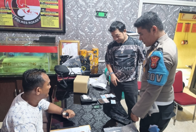 Polisi Ungkap Peredaran Sabu di Bangko Pusako, Enam Pria Diamankan