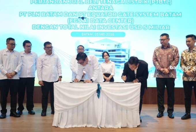 Investasi Rp88 Triliun! PLN Batam Pasok Listrik Megaproyek AI Data Center di Nongsa