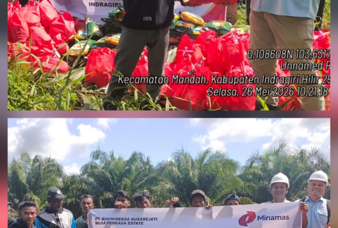 Di Tengah Meningkatnya Kebutuhan Jelang Idul Adha, PT BNS Salurkan 1.000 Paket Sembako untuk Warga Inhil