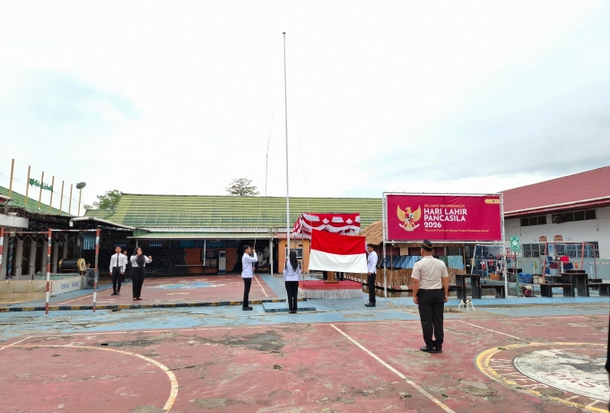 Lapas Tembilahan Gelar Upacara Peringatan Hari Lahir Pancasila Tahun 2026