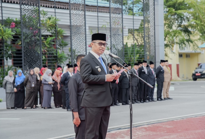 Pancasila Pemersatu Bangsa, Fondasi Perdamaian Dunia, Wabup Bagus Pimpin Upacara Hari Lahir Pancasila 2026