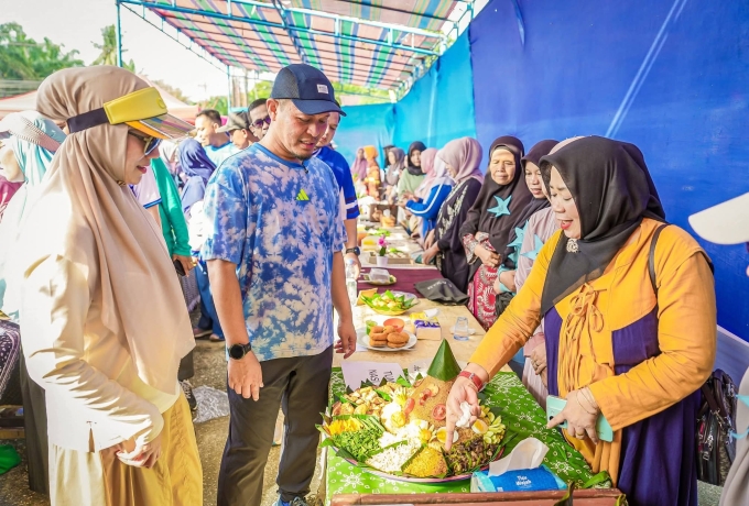 Nasi Tumpeng Ubi Jadi Primadona Festival Kulim, Warga Antusias Olah Komoditas Lokal