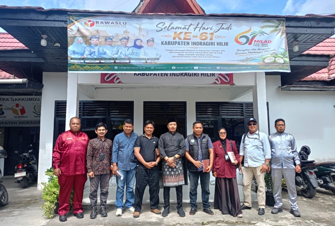 DPD KNPI Kabupaten Indragiri Hilir Jajaki Sinergi Strategis Bersama Bawaslu Inhil