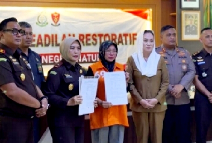 Penadahan Berujung Damai, Kejari Natuna Hentikan Perkara Jumiati Lewat Restorative Justice