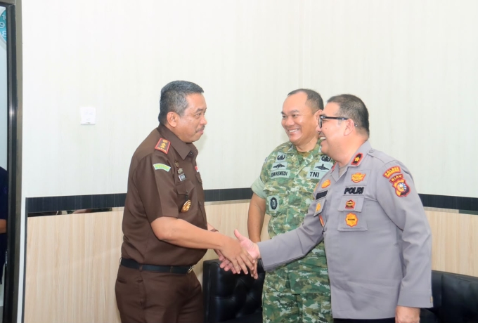 Perkuat Sinergitas, TNI, Polri, dan Kejaksaan Indragiri Hilir Gelar Silaturahmi di Kejari Tembilahan