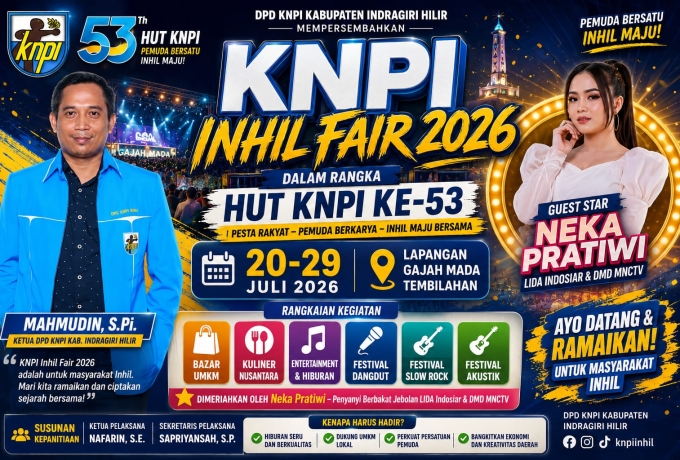 Mahmudin: KNPI Inhil Fair Adalah Pesta Rakyat, Bukan Sekadar Perayaan