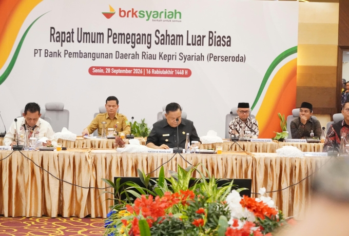 RUPSLB BRK Syariah 2026, Pemkab Kampar Perkuat Sinergi Ekonomi Daerah