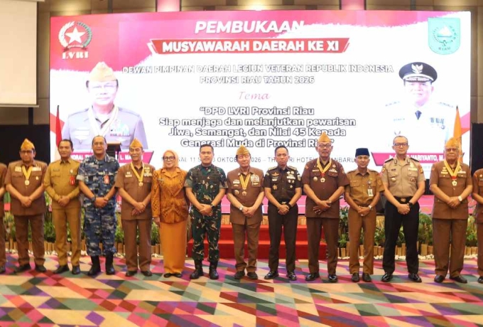 Pemprov Riau Komitmen Dukung Program Kesejahteraan Veteran LVRI