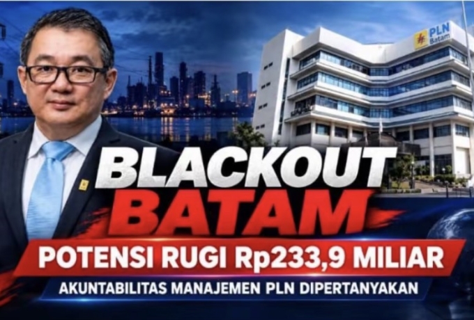 BATAM GELAP BELASAN JAM, POTENSI RUGI Rp233,9 MILIAR: DIREKSI PLN DIDESAK MUNDUR, ISU NEPOTISME MENCUAT