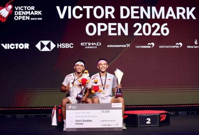 Fajar/Fikri Juara Denmark Open 2026