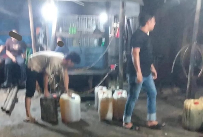 Polres Pelalawan Amankan 1000 Liter Minyak Solar, Di Duga Di Timbun Ilegal Di Pangkalan Kuras
