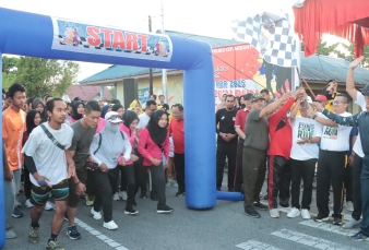 Sambut Hari Bhayangkara ke 79 Polres Meranti Gelar Fun Run