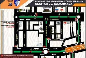 Satlantas Pekanbaru Berlakukan Penutupan Sejumlah Jalan di Malam Tahun Baru