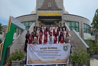 Forum Anak Kampar Terima Kunjungan Kaji Banding Forum Anak Pinggir Bengkalis