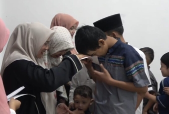 Puluhan Anak Yatim Piatu Peroleh Santunan Dari Sapta Group