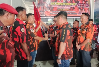 Dikukuhkan Langsung Ketua MPC, Irwanto Siap Besarkan Pemuda Pancasila Rambah Hilir