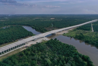 Progres Tol Rengat-Pekanbaru Capai 76 Persen, Rekayasa Lalu Lintas di Rimbo Panjang Mulai Diberlakukan