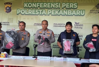 Polresta Pekanbaru Ungkap Pembunuhan Sopir Truk Ekspedisi, Tiga Pelaku Ditangkap