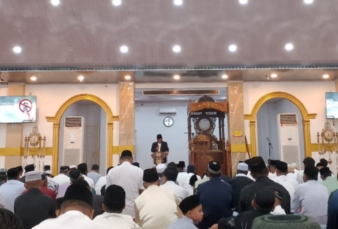 Ribuan Jemaah Padati Masjid Agung Al-Ikhlas Bagansiapiapi untuk Salat Iduladha 1447 H