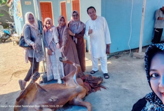 Dua Sapi Kurban dari Pegawai PDAM TI, Komitmen Berbagi Tak Pernah Padam