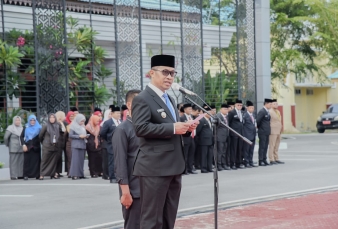 Pancasila Pemersatu Bangsa, Fondasi Perdamaian Dunia, Wabup Bagus Pimpin Upacara Hari Lahir Pancasila 2026