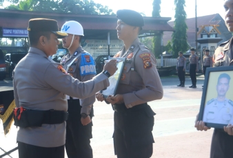 AKBP Farouk Oktora Tegaskan Komitmen Disiplin, Dua Anggota Polres Inhil Diberhentikan Tidak Hormat