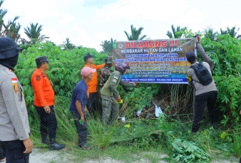 Polres Kepulauan Meranti Gelar Mitigasi Karhutla Terpadu di Tanjung Peranap Antisipasi Super El Nino 2026