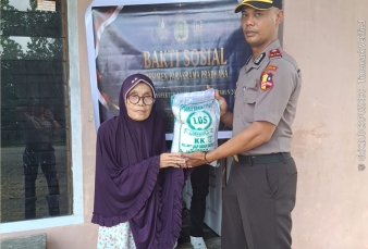 Siswa Setukpa Polri Angkatan 56 Asal Polda Riau Gelar Bhakti Sosial di Desa Batu Belah