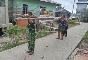 TMMD ke-129 Kodim 0313/KPR: Pembangunan MCK Masjid Al-Hijrah Capai 70 Persen
