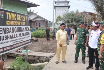 Tinjau Hasil Pembangunan TMMD ke-129, Tim Wasev Mabesad Evaluasi Sasaran Fisik