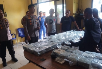 Polres Bengkalis Gagalkan Penyelundupan 65 Kg Sabu Asal Malaysia