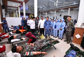 122 Kantong Darah Terkumpul, TNI di Natuna Bergerak untuk Kemanusiaan