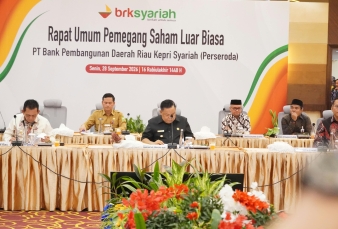 RUPSLB BRK Syariah 2026, Pemkab Kampar Perkuat Sinergi Ekonomi Daerah
